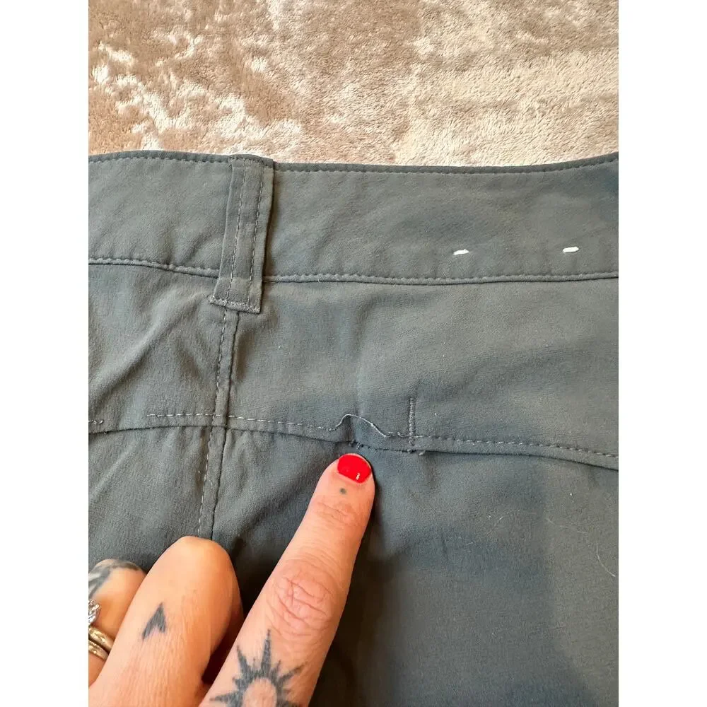 Columbia Omni Shield Convertible Hiking Pants Zip Off Shorts Womens 10 Gray